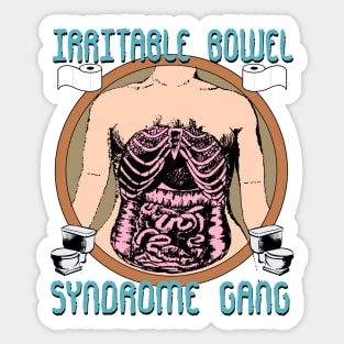 Irritable Bowel Syndrome Gang IBS Gang Sticker